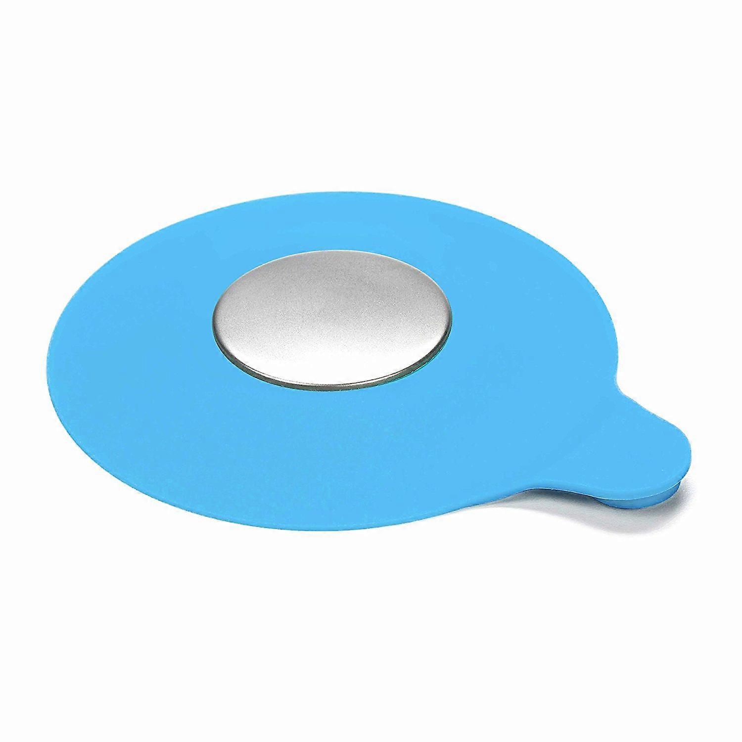 Bathtub Drain Stopper Silicone Recyclable Rubber Drain Plug,Blue