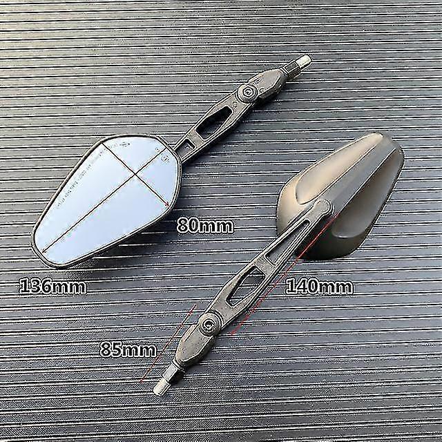 Qx 2pcs Foldable Round 10mm Scooter Rear Mirror For Ktm Mirror Motocross Accessories For Bike Rearview Motorcycle Mirrors