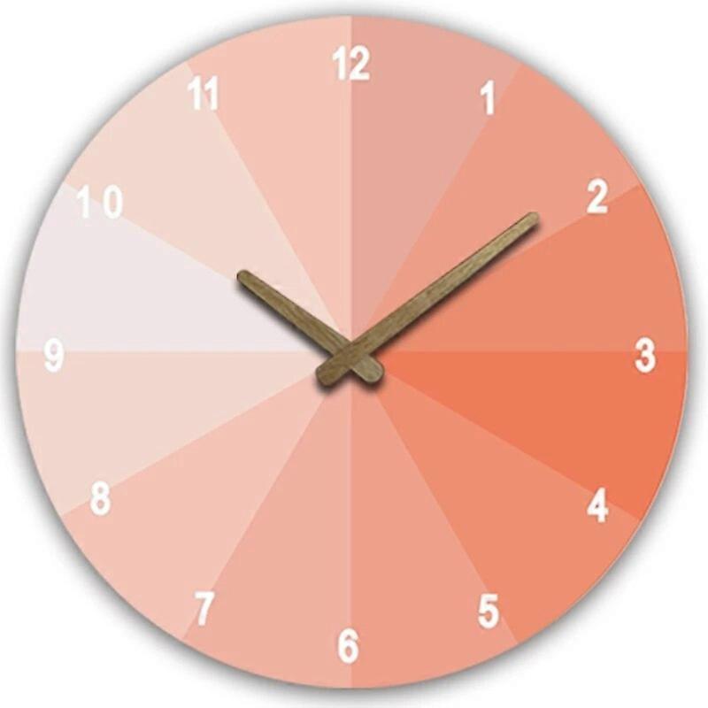 Colorful Wall Clock Wall Silent for TIME Clock Non Ticking Hanging Clocks