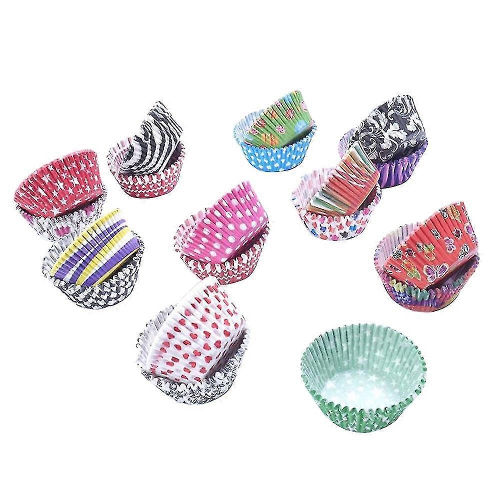 200 Pcs Birthday Cupcake Papers Ice Cream Cups Paper Baking Cup Baking Wrappers Muffin Papers Dessert Liners