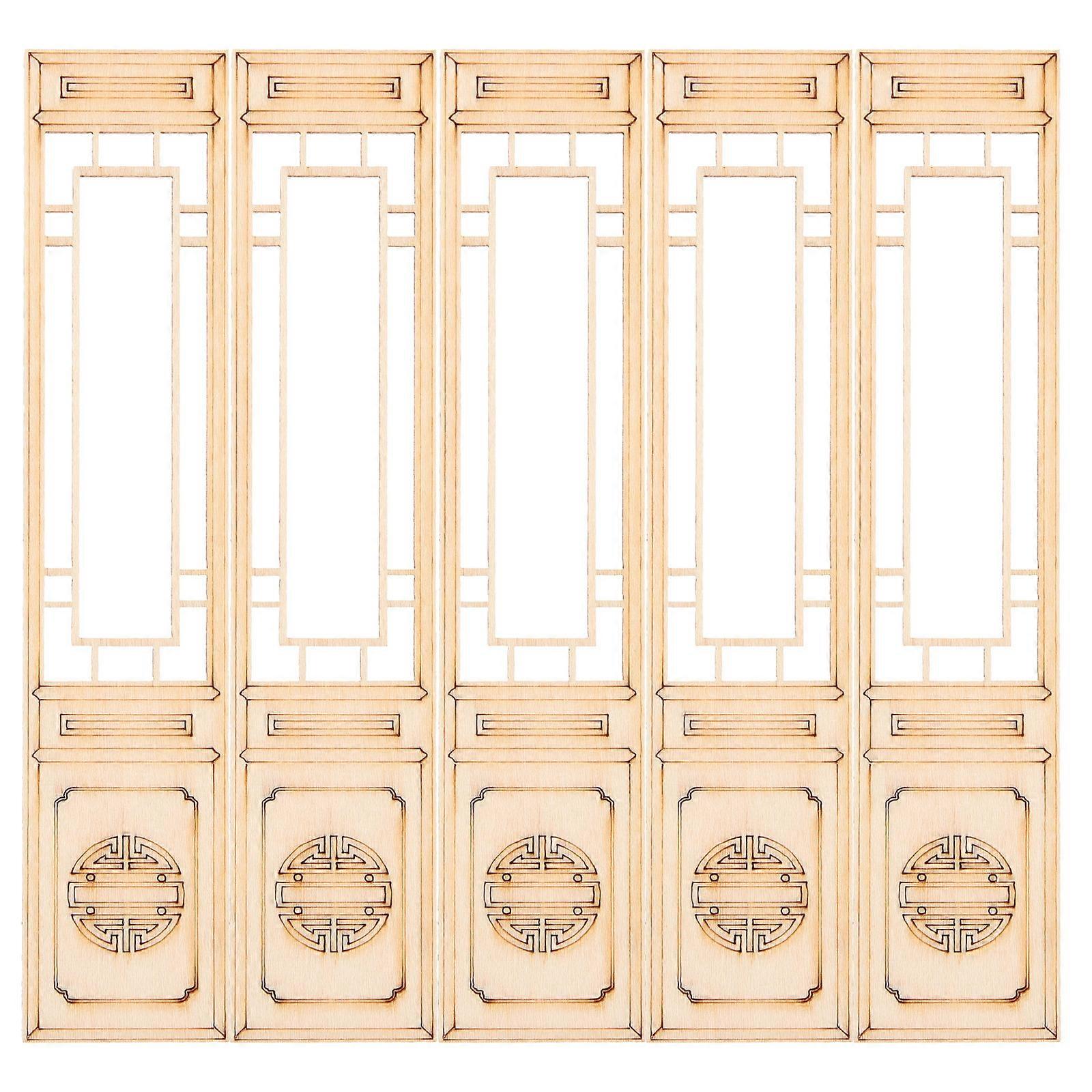 5pcs Miniature Decorative Screen Chinese Style Sand Table Screen Model Props