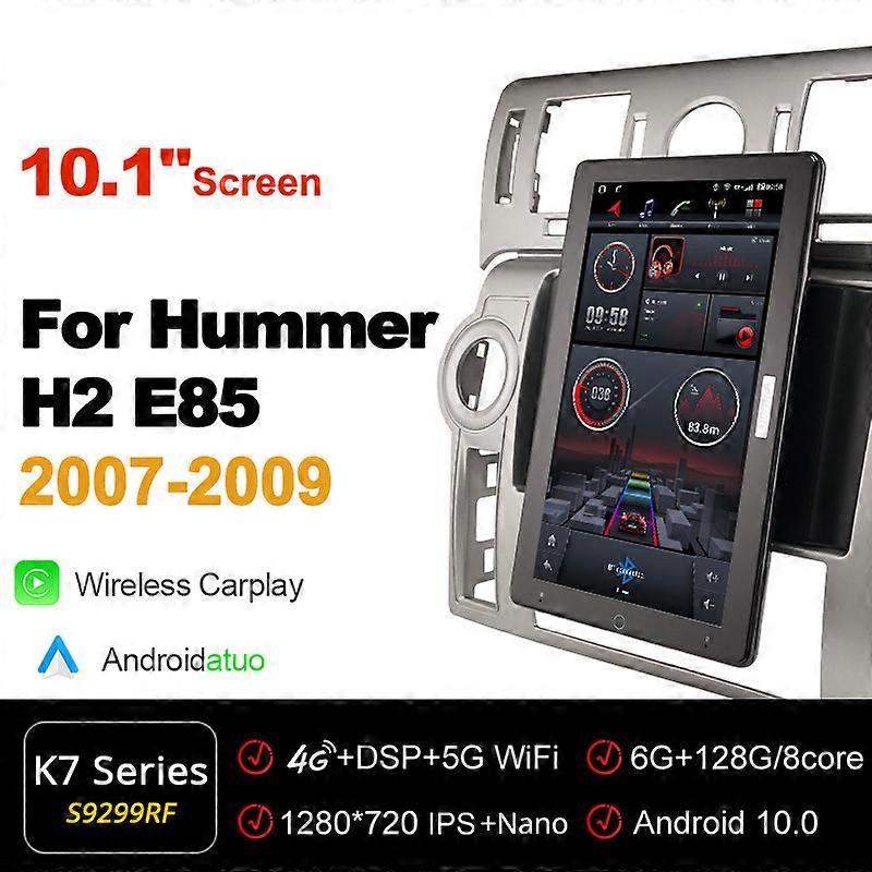 1920*1080 Nano IPS DSP Android10.0 for Hummer H2 E85 2007-2009 Car Radio Video Audio 13.3'' IPS Rotatable 6G 128G Tesla Style