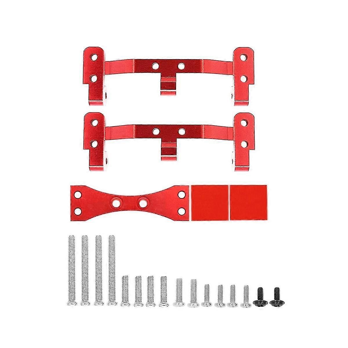 Metal Link Rod Mount Base and Axle Up Servo Bracket Mount for C14 C24 C34 C44 C54 1/16 RC Car Upgra
