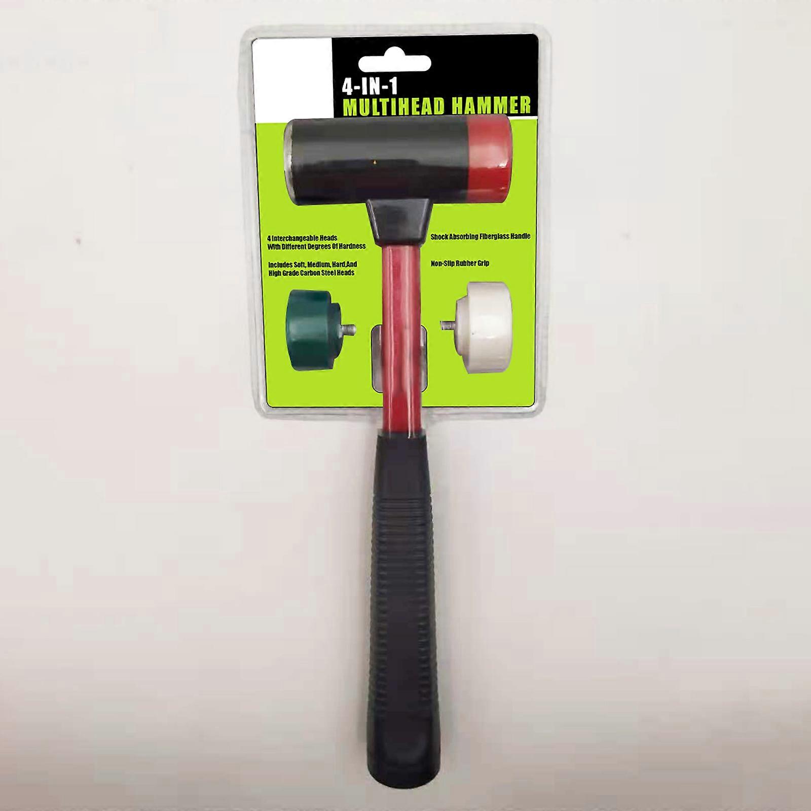 2023 New 4-in-1 Multi-Purpose Installation Hammer with Interchangeable Heads