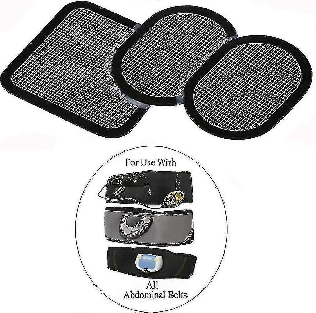 Replacement Gel Pads Compatible With All Abdominal Belts, 6 Sets (18 Gel Pads)