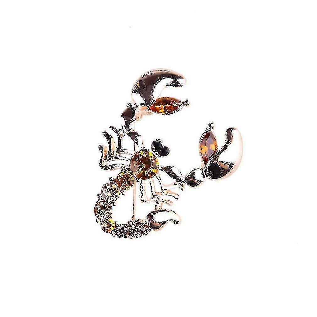 HMWY-ブローチピンスコーピオンコサージュラインストーンジュエリーレディースブローチ