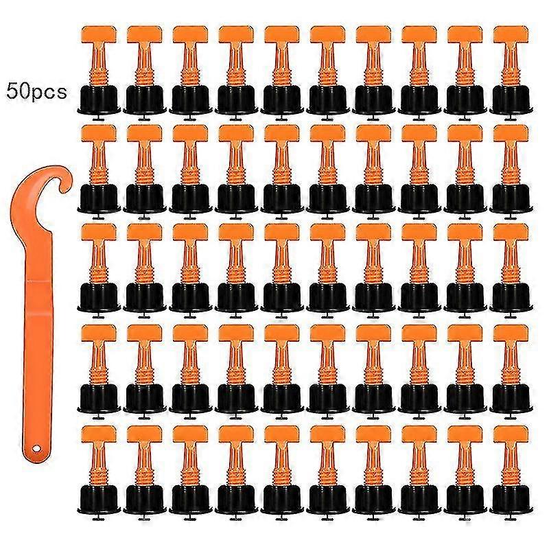 50 Pcs Reusable Tile Leveling System Level Wedges Tile Spacer,tile Leveling System