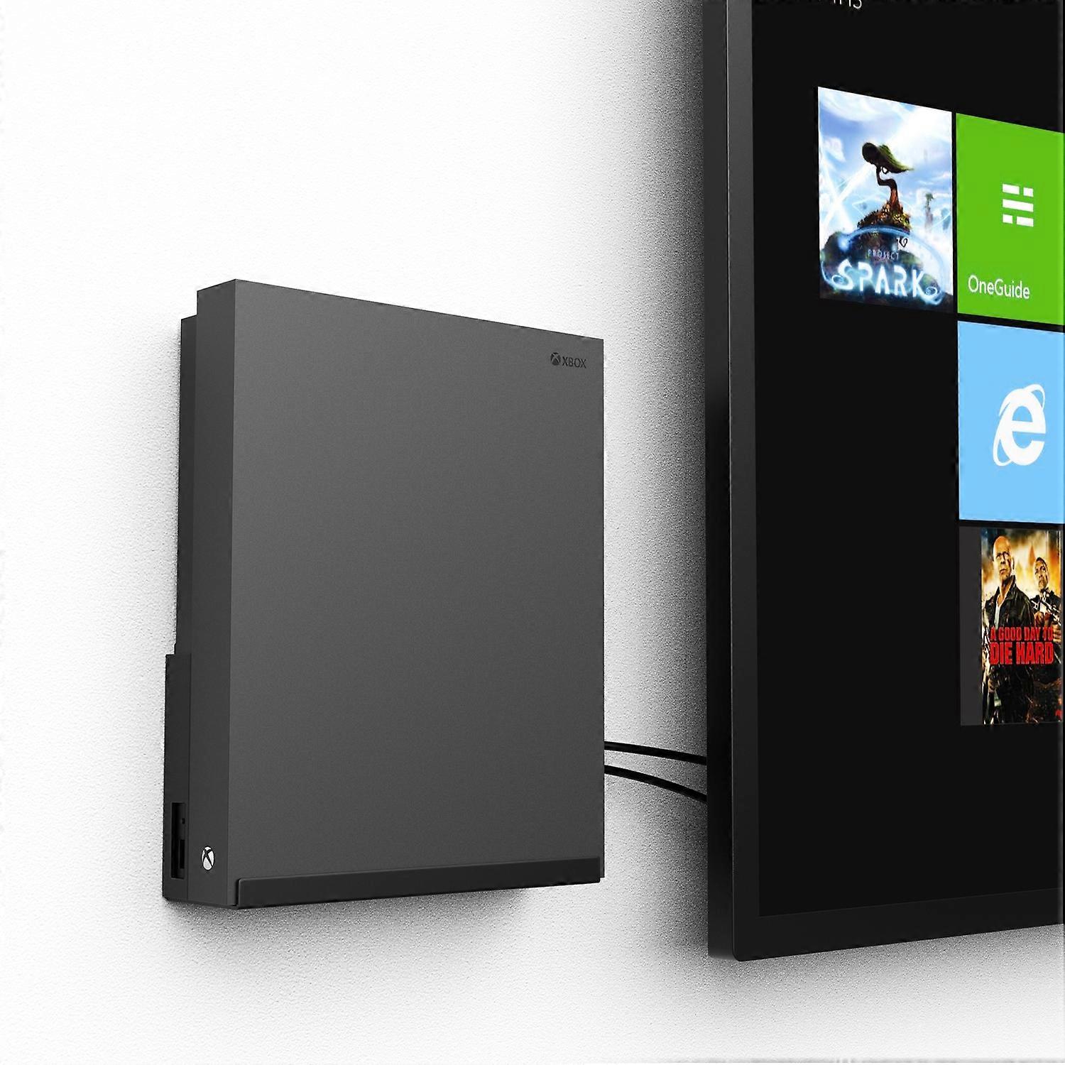 يطبق البوتيك على Xbox One X Wall Mount ، شماعات العقرب ، تصميم بسيط ، تبديد سريع للحرارة ، توفير مساحة