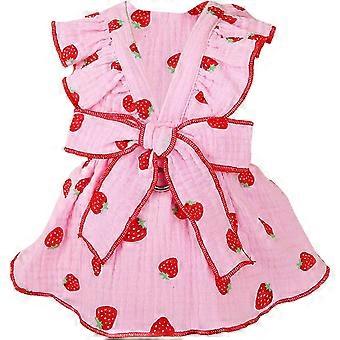 Dog Dress Bow Harness | Cute Floral Dog Harness Dress,Breathable Bow Tie Dress With Drawstring Buckle For Small Dog Cats Girl Puppy XL size