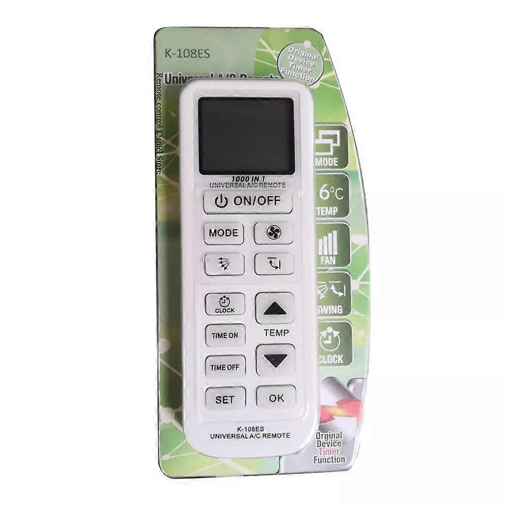 New K-108ES Remote Control For TOSHIBA PANASONIC SANYO Universal AC 1000 in 1