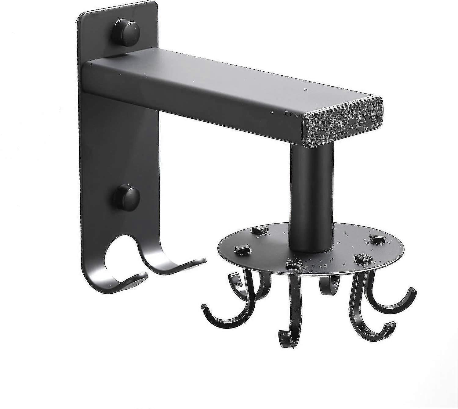 Kitchen Utensil Holder Hooks,wall Mounted Utensil Hangers Racks Hooks With 6 Rotatable Utensil Hooks And 2 Hanging Hooks Heavy Duty,save Space Organiz