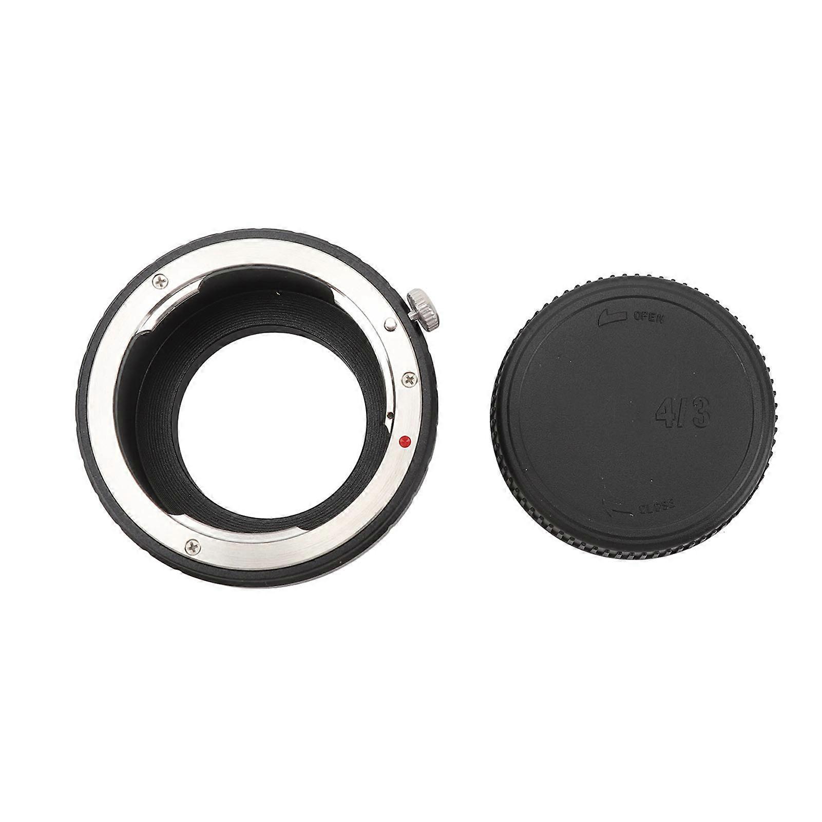 PK Lens to M4/3 Adapter, Aluminum Alloy Manual Focus Camera Lens Converter Ring with Cap for Pentax PK Mount Lens