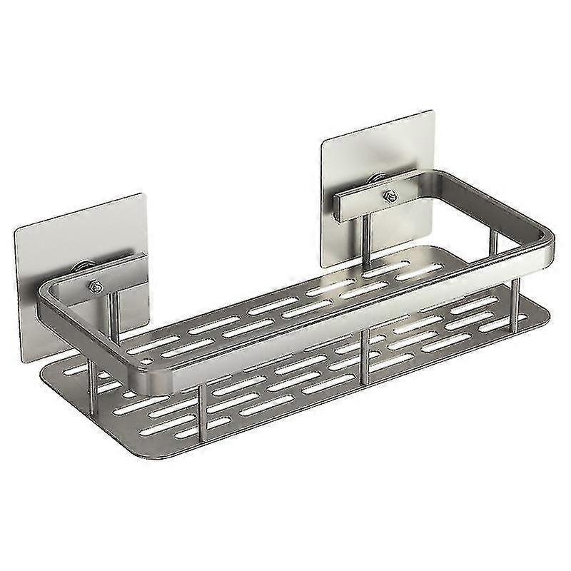 Bathroom Shelf - Bathroom Shelf Single Layer Square Storage Rack Shower Supply Organizer