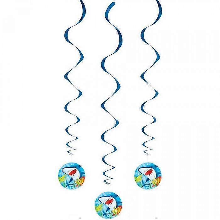 Unique Party Shark Hanging Decoration (Pack of 3)
