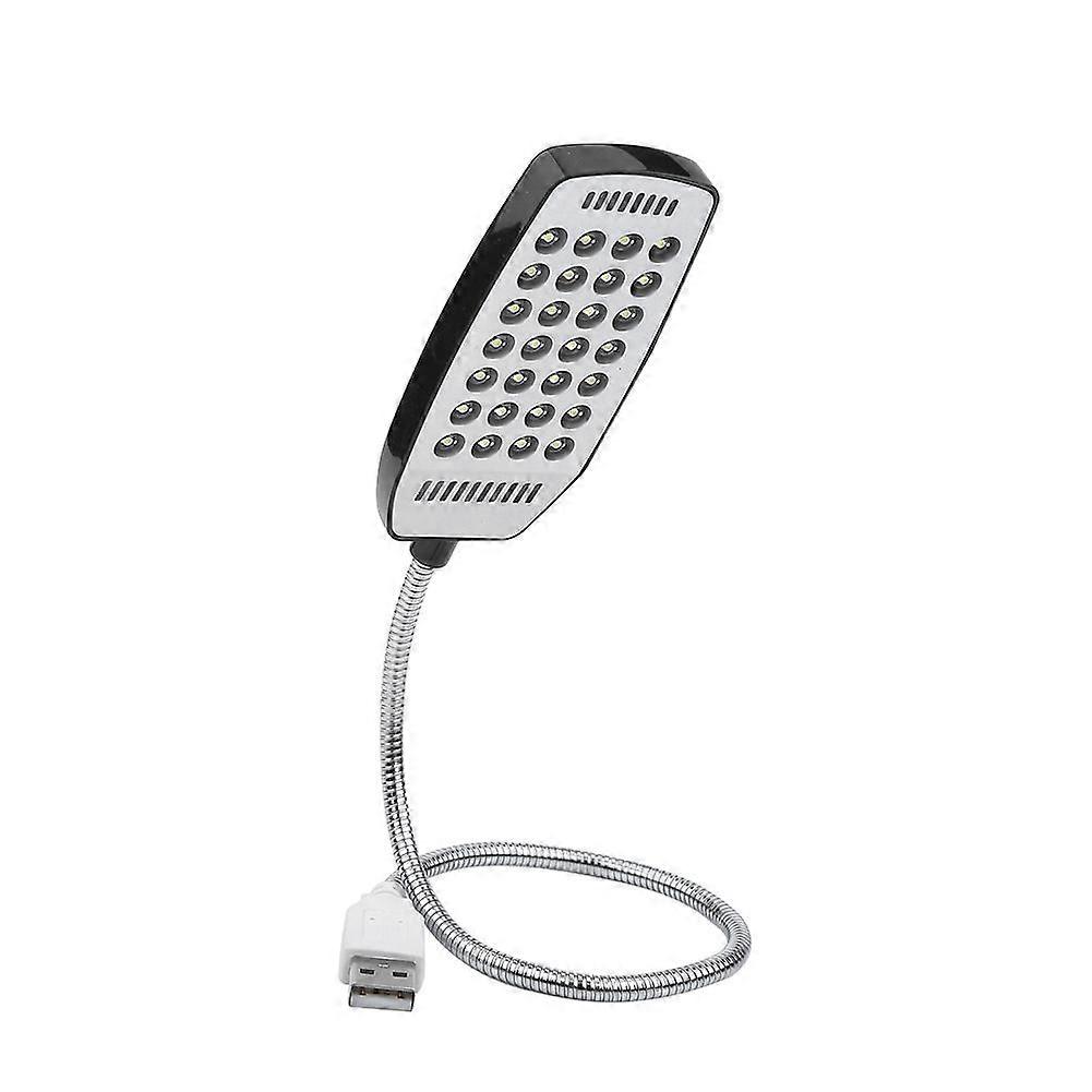 5V Flexible Gooseneck Mini USB 28 LED Portable Reading Light Computer Lamp With Switch Black