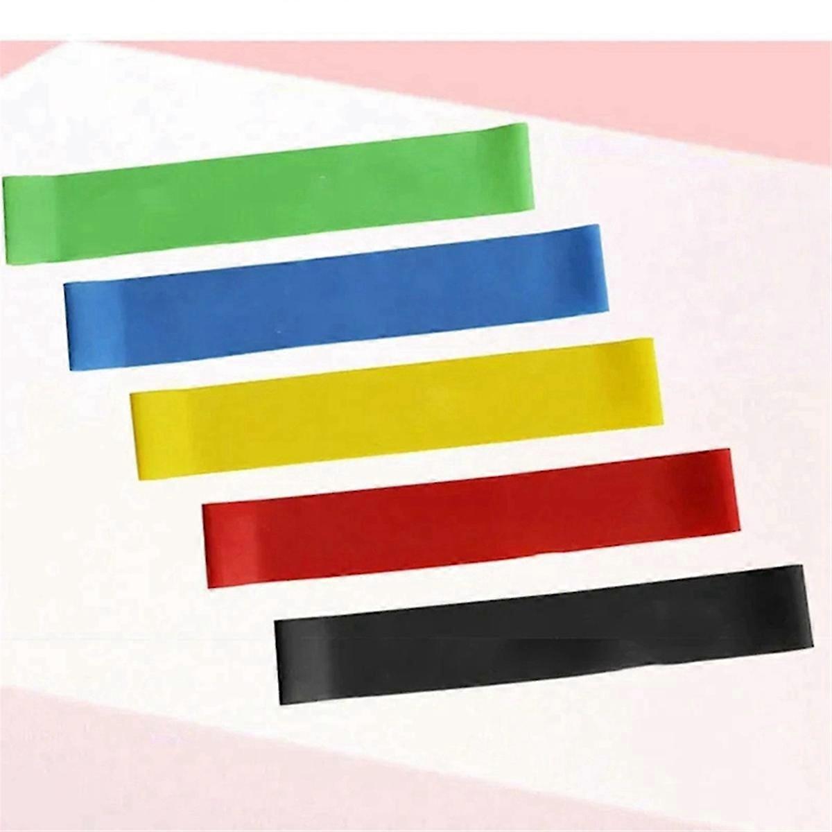 Boxes of TPE Elastic Belt Yoga Exercise Thickening , with Instructions and Bag, Pink Series