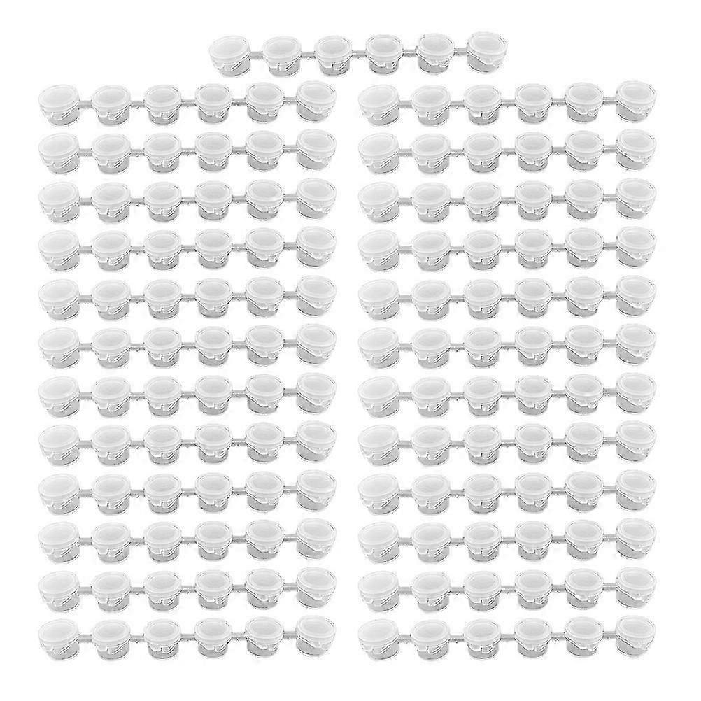 25 Pcs Organizer Lid Paint Cups Lids Empty Mini Paint Pots Acrylic Paint Pot Strips Empty Paint Pots Bulk