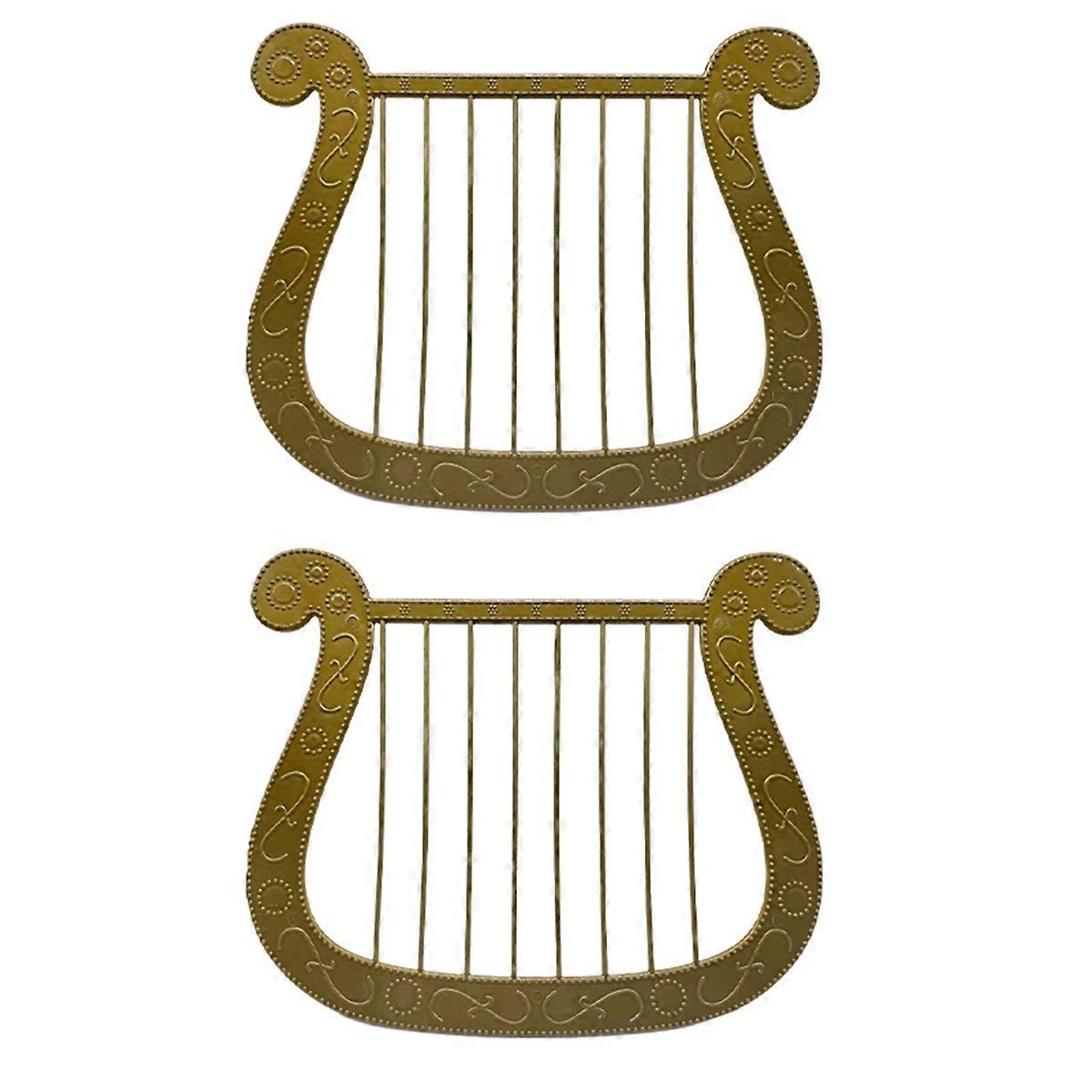 Angel Simulation Harp Model Musical Instrument Decoration Cosplay Masquerade Character Dress Up