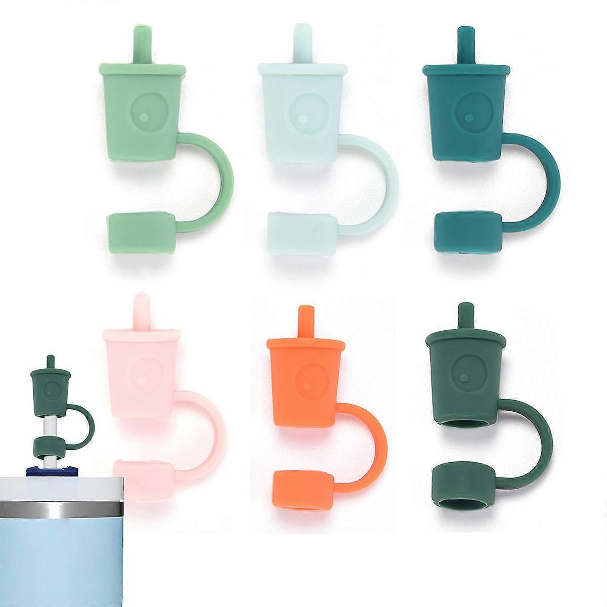 Straw Covers, Silicone Straw Topper, Reusable Accessories