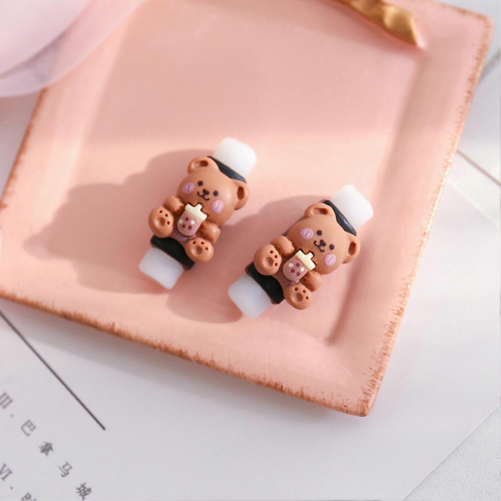 USB Cable Protector Cartoon Cute Phone Charging Cable Earphone Protective Case Accessories