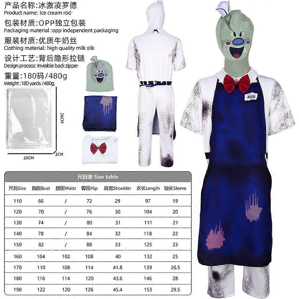 Horror Eisstiel Cosplay Karneval Jumpsuit