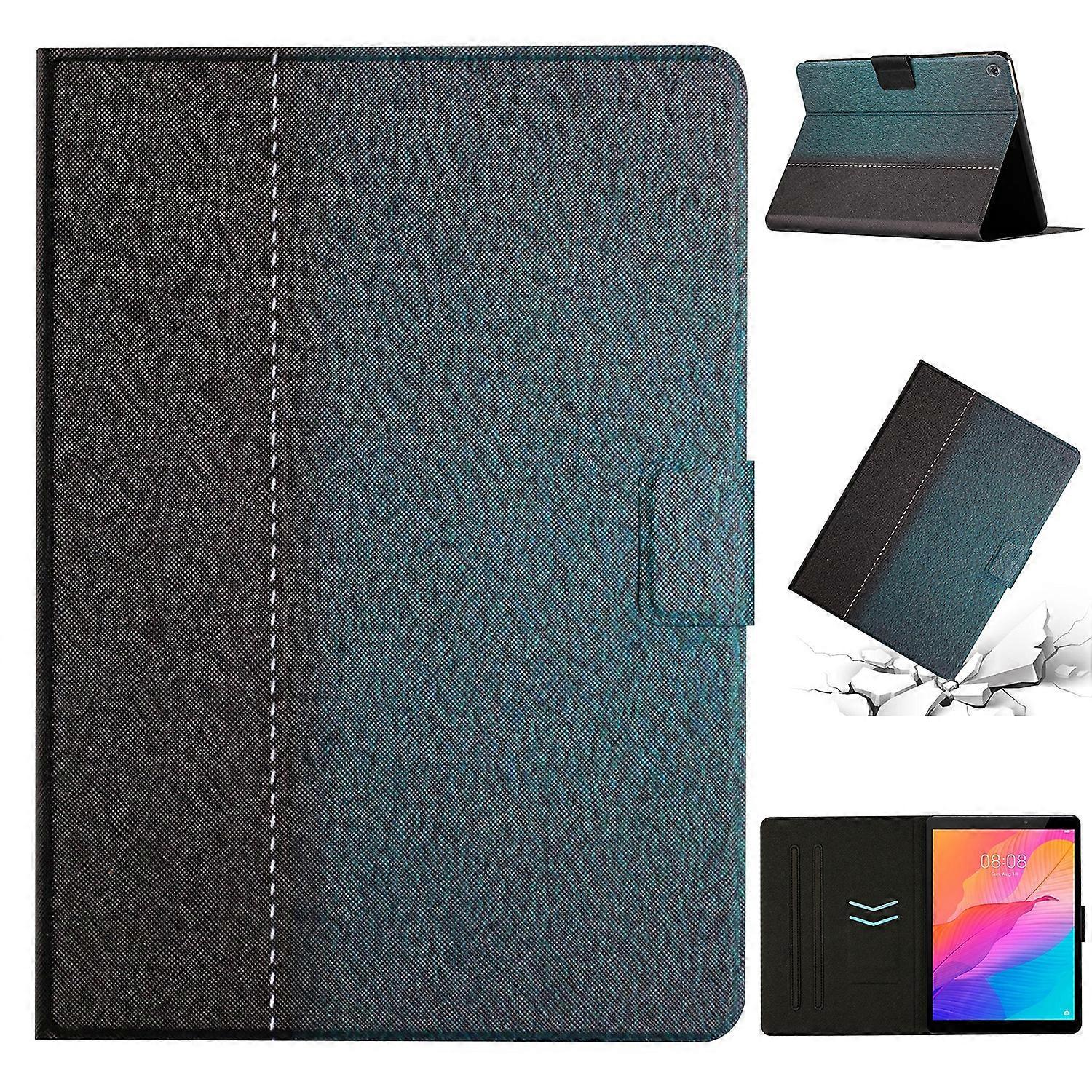 For Huawei MatePad T8 Stitching Solid Color Leather Tablet Case