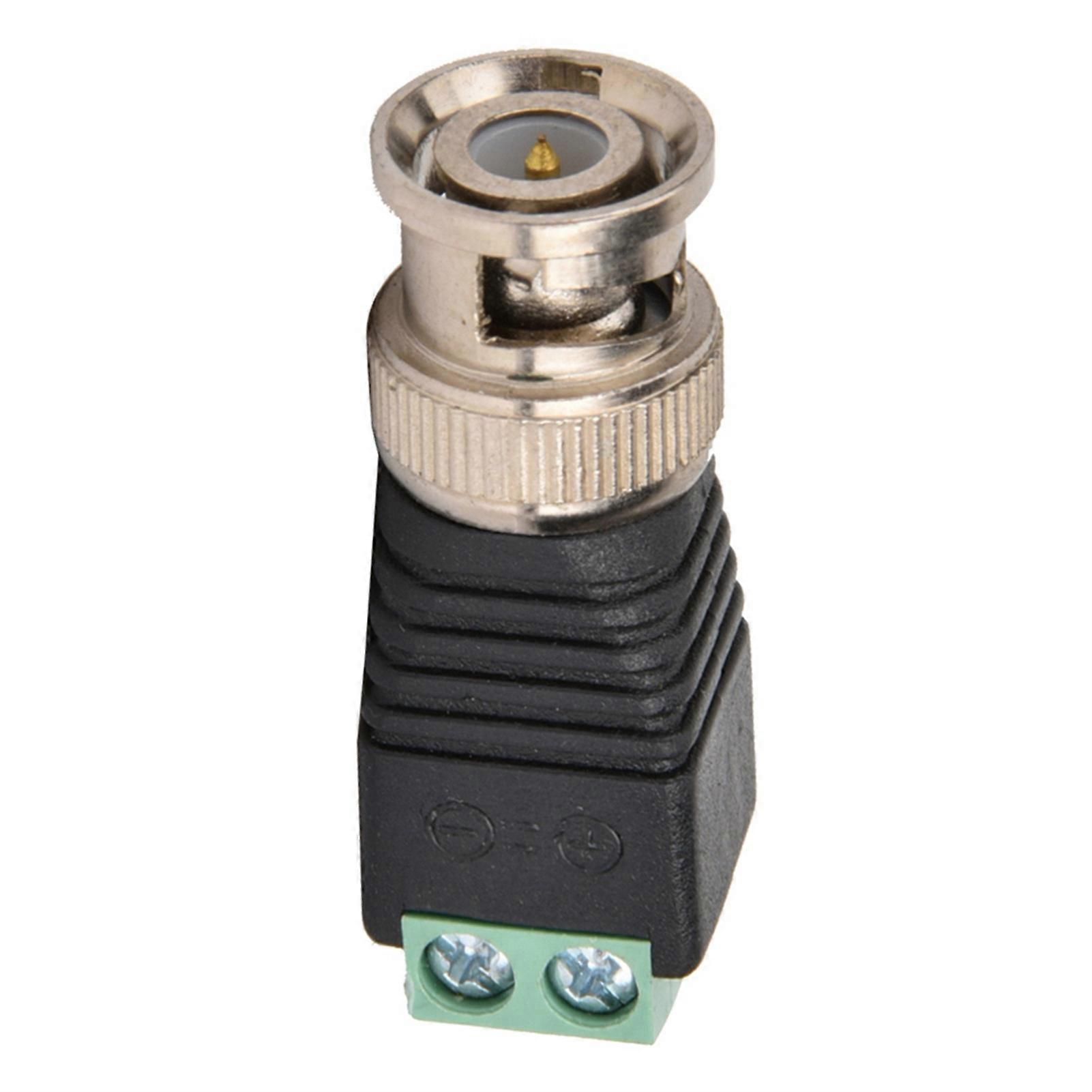BNC Conector macho Terminal de tornillo Coaxial Video Balun Adaptador