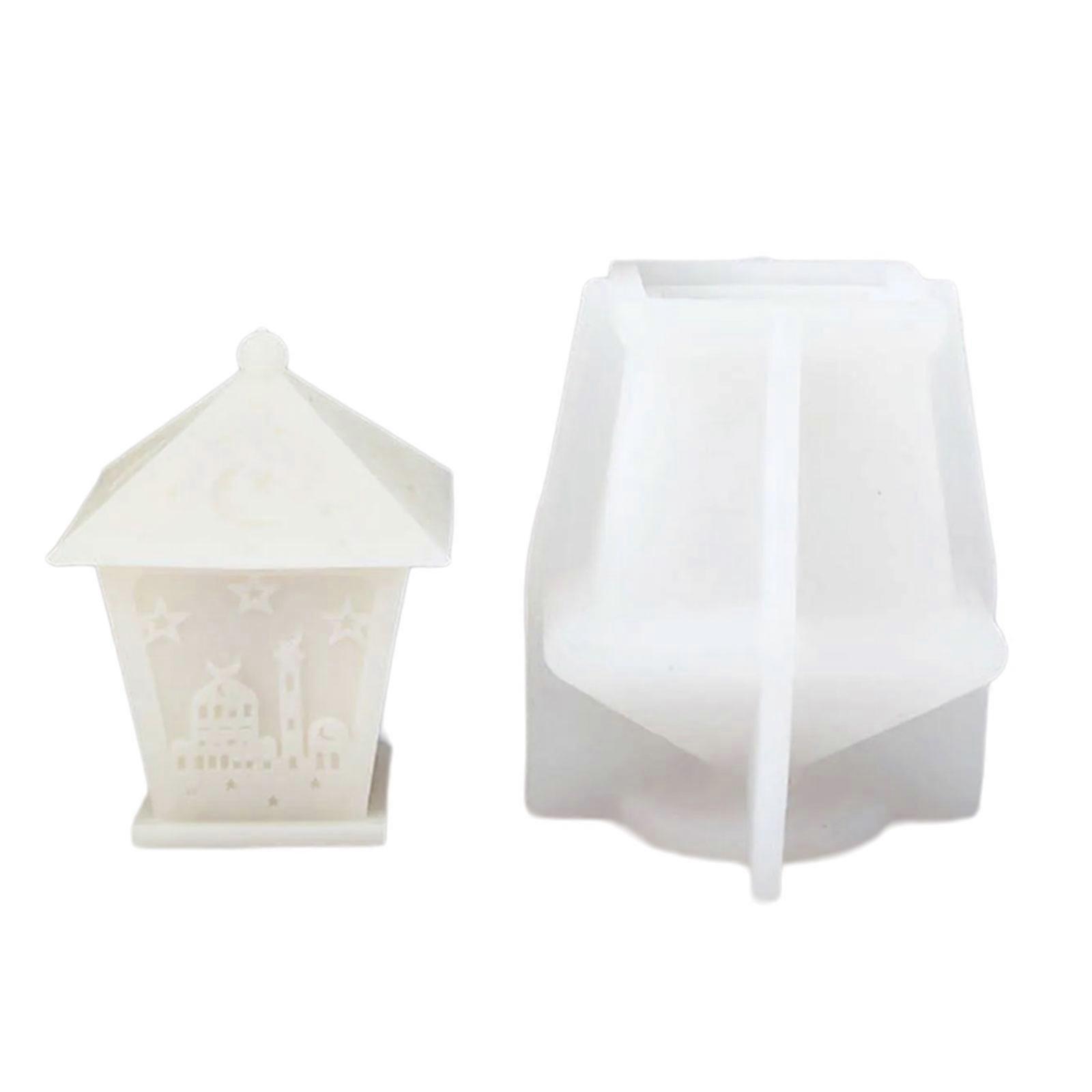 Eid Light Shaped Candle Molds, Eid Lamp Shape Silicones Molds for Making Candle Eid Decorations Eid Gift  small