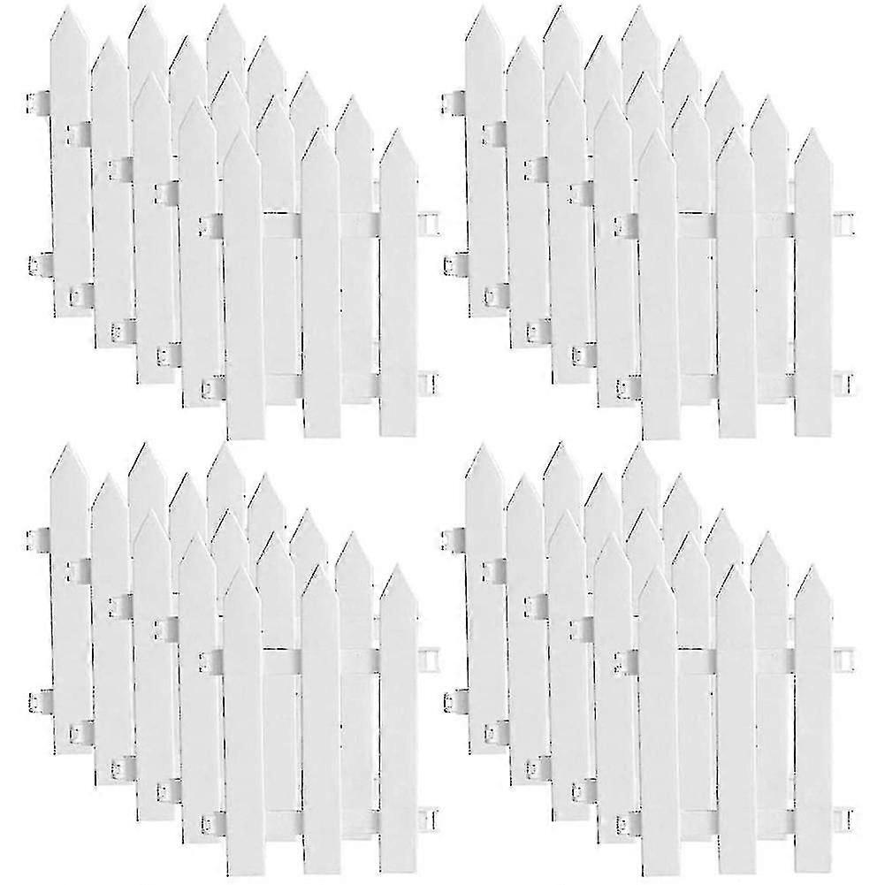 20ks Picket Plot Vianočný stromček Plot Dekorácia Záhradný plot biely