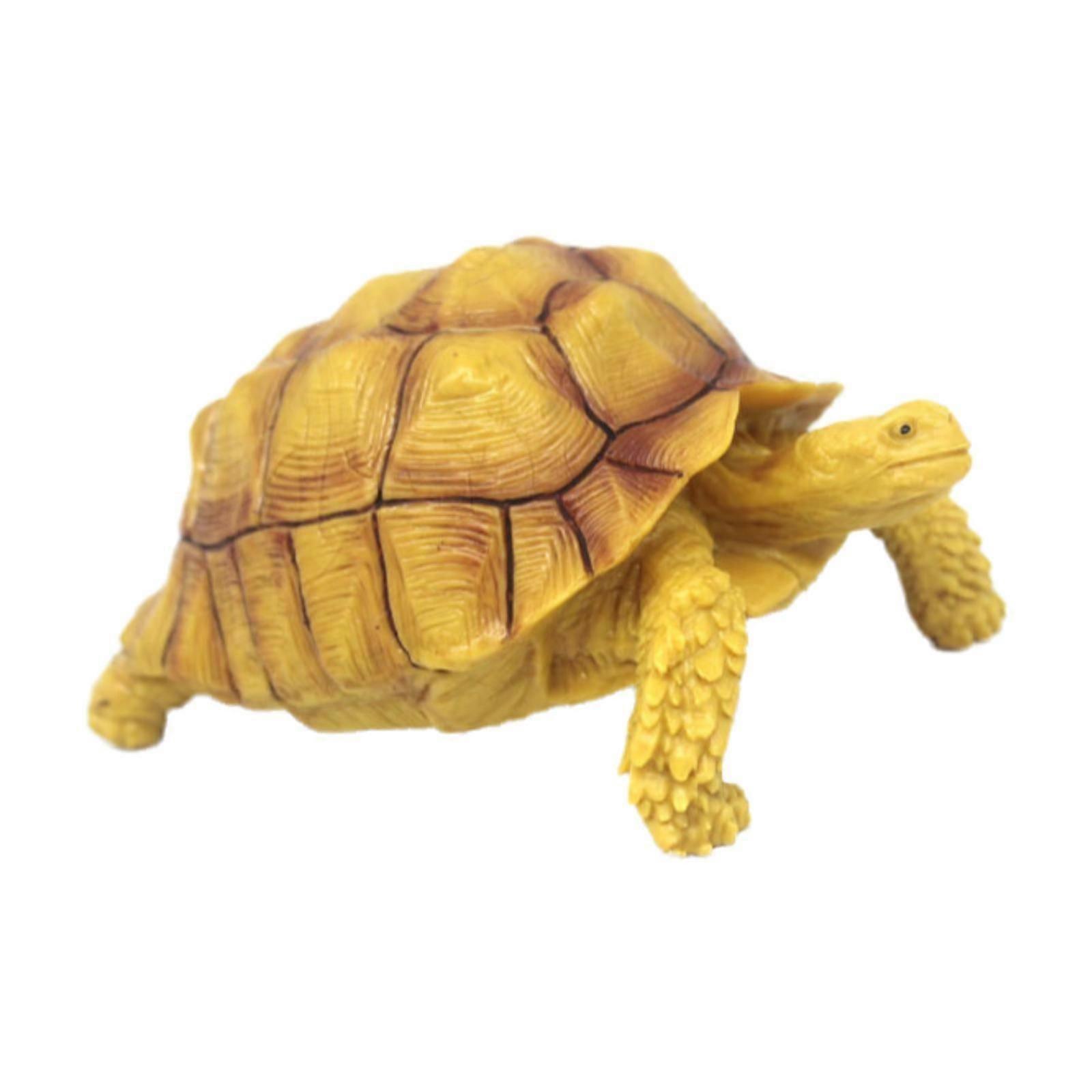 Turtle Figurine Garden Decor Turtle Model Toy for Balcony Bookshelf black