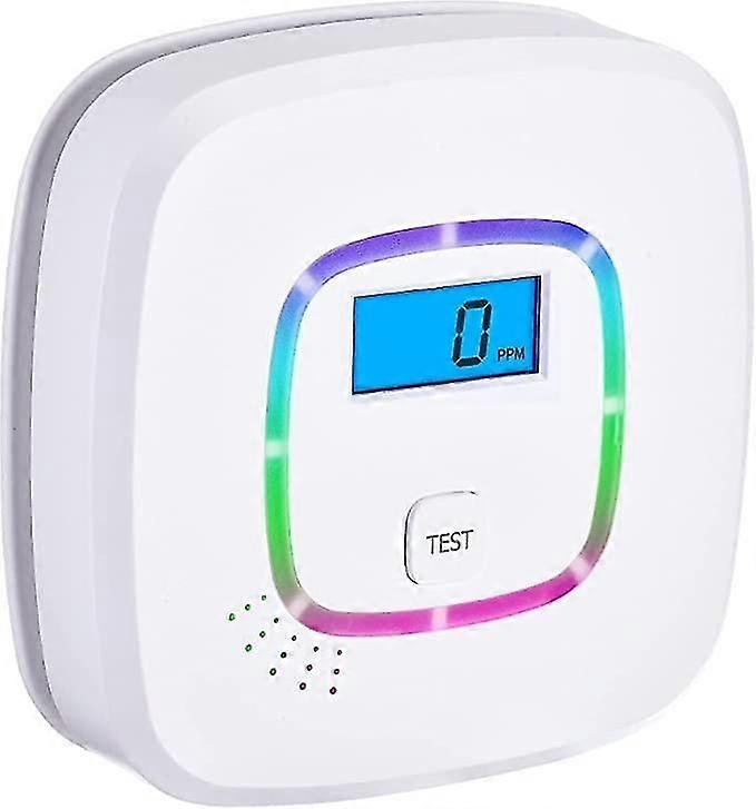 CO Detector with Digital Display and Replaceable Battery OperationCarbon Monoxide Detector, with Te