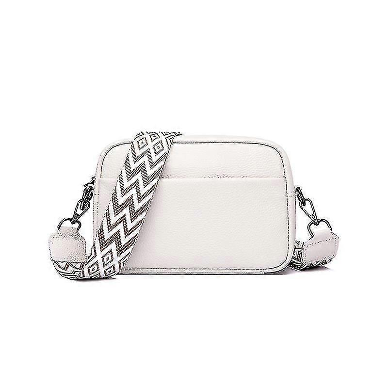 Crossbody Bag Women's Leather Small Shoulder Bag With Wide Strap Zip And Removable Shoulder Strap