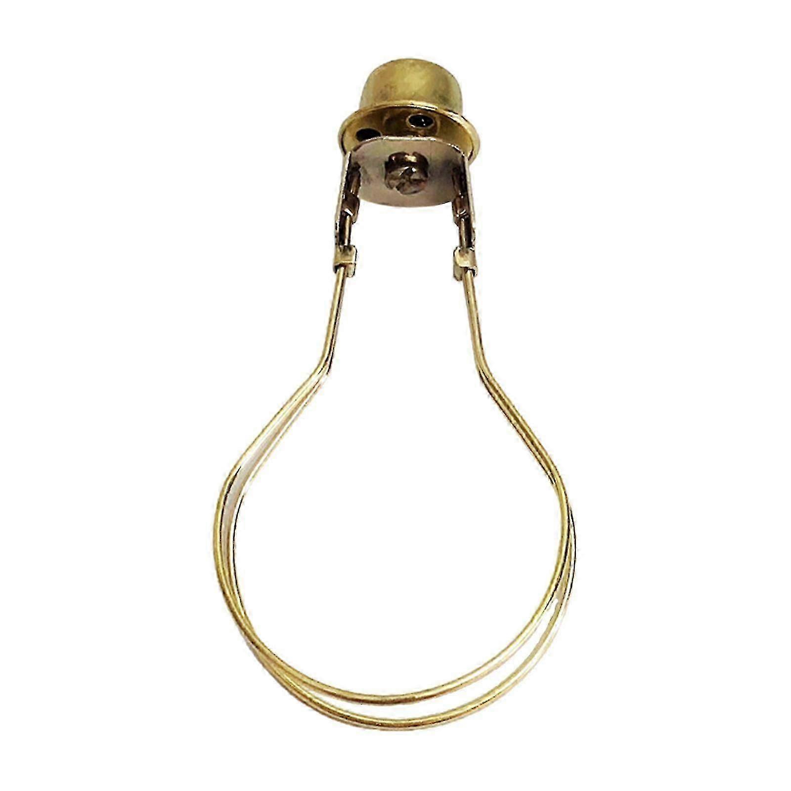 Lamp Shade Holder Finial Top Fitter Parts Lamp Shade Light Bulb Clip Adapter gold