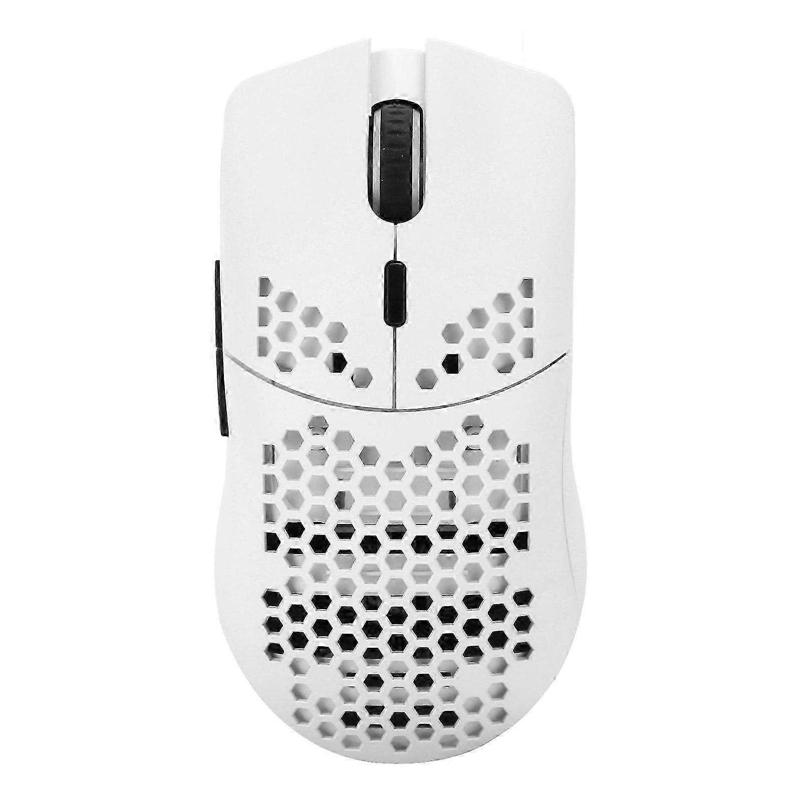 Hxsjt66 Wireless Hollow Computer Games Mouse Portable 2.4ghz Mini Mouse Pc Mice For Laptop(white )