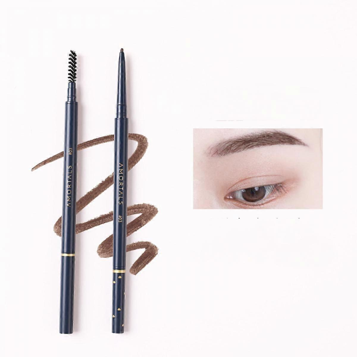 Ultra-fine eyebrow pencil automatic rotation eyebrow pencil,durable, sweat-proof and not easy to take off make-up