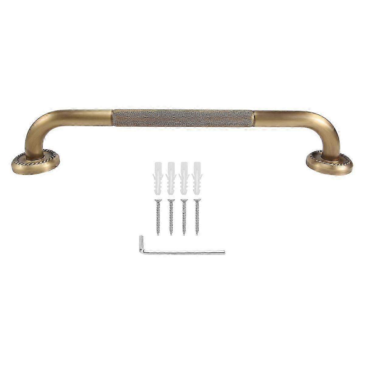 Badekarhåndtak Antikk messing Håndtak Armlener Toalett Eldrehåndtak Veggmontert