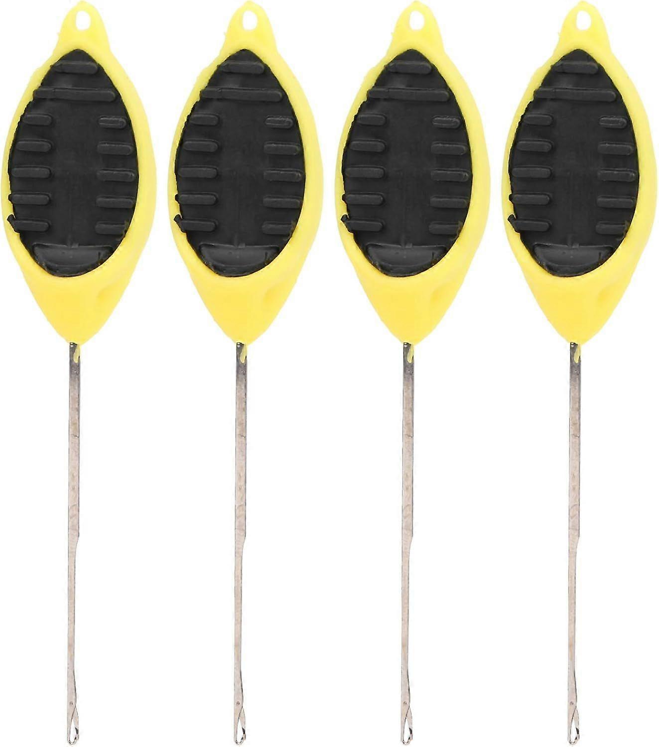 Portable 4pcs Threading Crochet Hook Set - Essential Single Head Rigging Needles compatible Fishermen