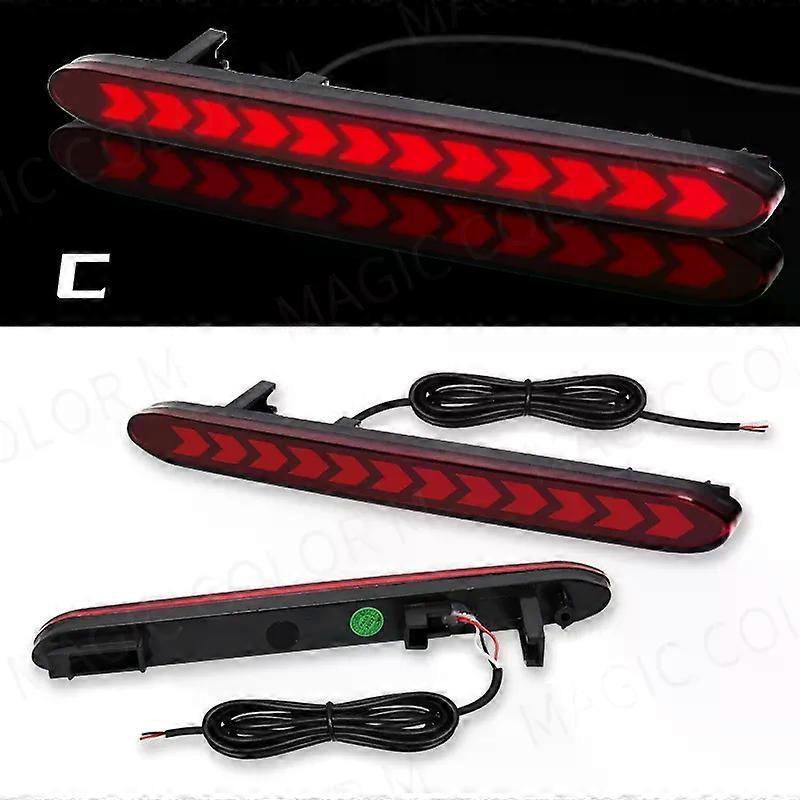 Magic colorM Rear Bumper Reflector Light For Honda Accord Odyssey CR-V Acura TSX Element LED Turn Signal Warning Brake Lamps