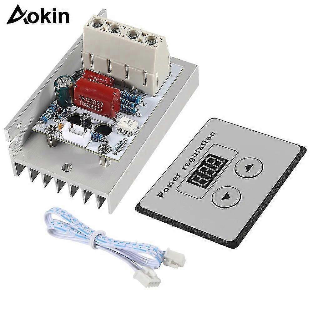 AC 220V 80A 10000W High Power Digital SCR PWM Motor Speed Controller Voltage Regulator Dimming Control Attemperation