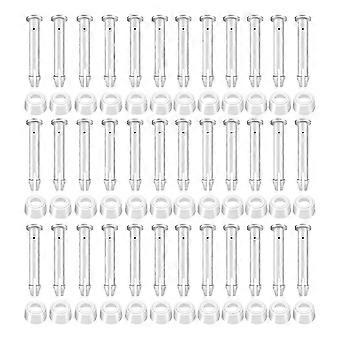 36Pcs Plastic Pool Joint Pins & Pool Rubber Seals for 13Inch-24Inch 28270-28272 Pools Replacement Parts(2.36 Inch)
