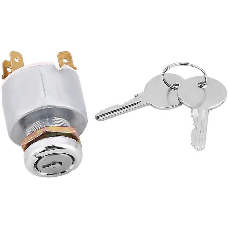 Ignition Key Switch Engine Start Switch 12V 3 Position ON OFF with Universal Key Ignition Key Ignition Switch