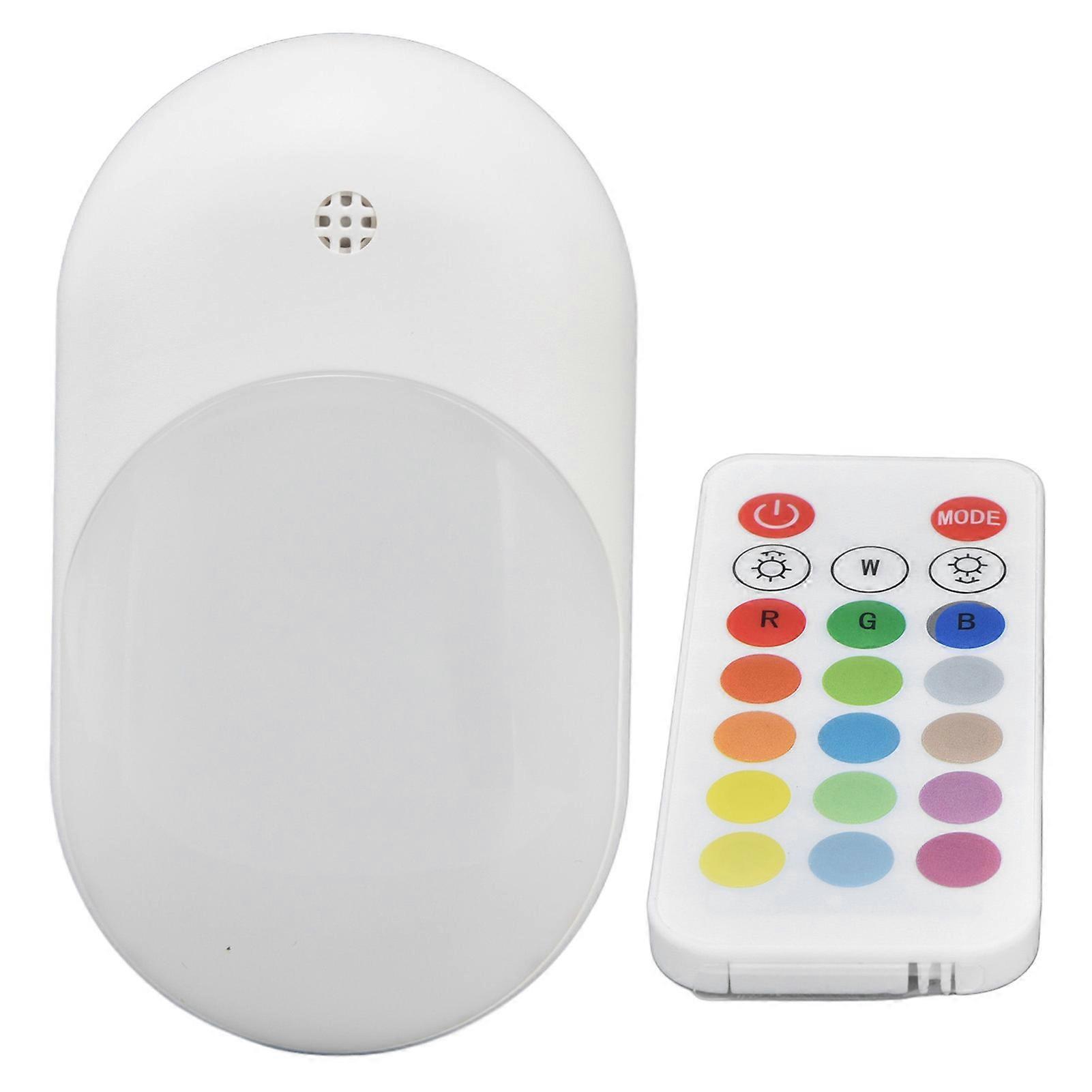 Plug-In LED Night Light with Static Colors and RGB Option for Kitchen, Hallway, and Stair Illumination