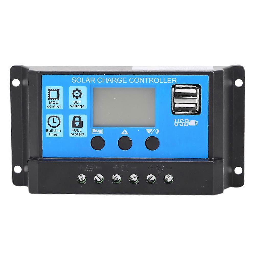 12V 24V Solar Panel Charge Controller for Photovoltaic Power Generation, Compatible with LED Lights and Batteries