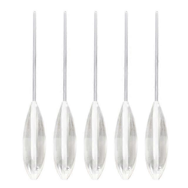 5Pcs Clear Sinking Casting Bobbers Bombarda Sinking Fishing Spinning Float Fishing Bobbers Acrylic Fishing Float