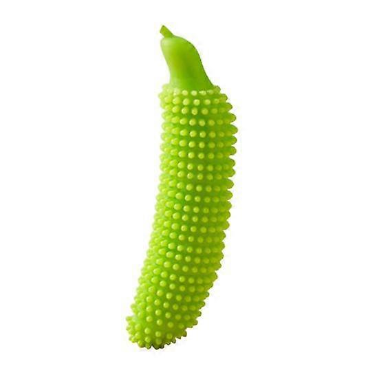 Dog Chew Toy Good Toughness Attractive Interactive Relieve Boredom Cleaning Teeth Bite Resistant TPE Cucumber Stick Pet Teething Toy Pet Supplies