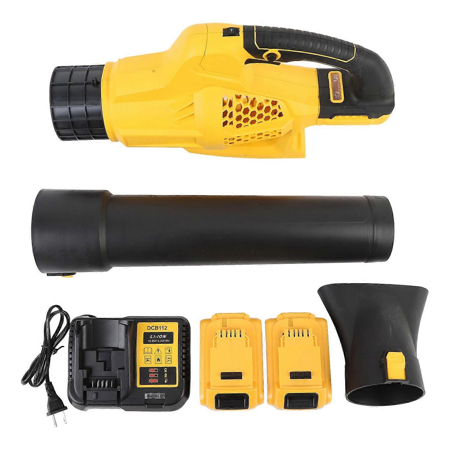 Soffiatore per foglie senza fili con batteria e caricabatteria 400CFM velocità variabile elettrico alimentato a batteria per legge