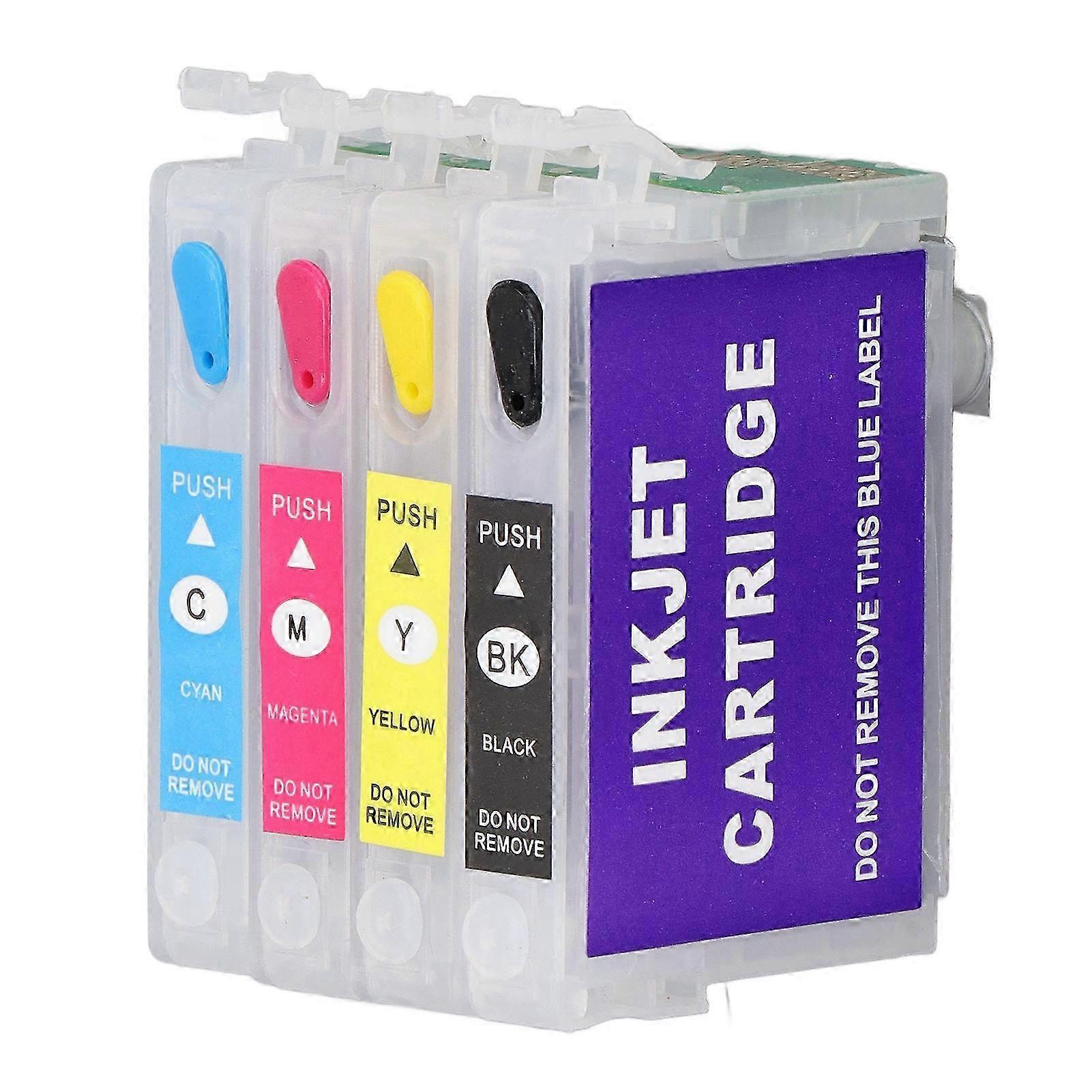 Ink Cartridge PP BK C M Y 4 Colors Printing Accessory Part for Photo Paper Document T1281 T1282 T1283 T1284