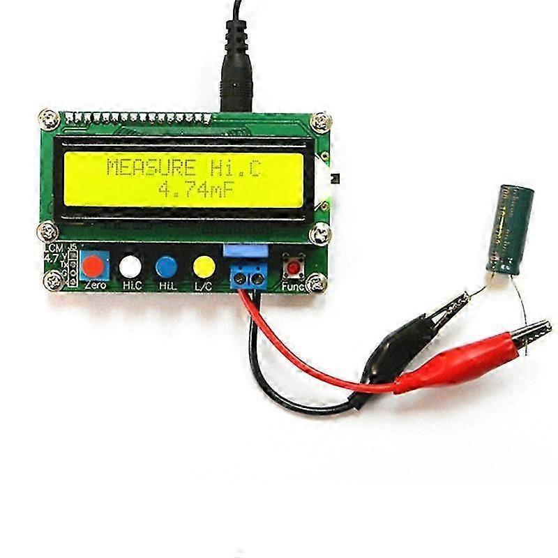 Misuratore di condensatore digitale Induttanza Capacità L / C Meter LCD Tester Misuratore di capacità Mini USB Interfaccia con cavo USB js