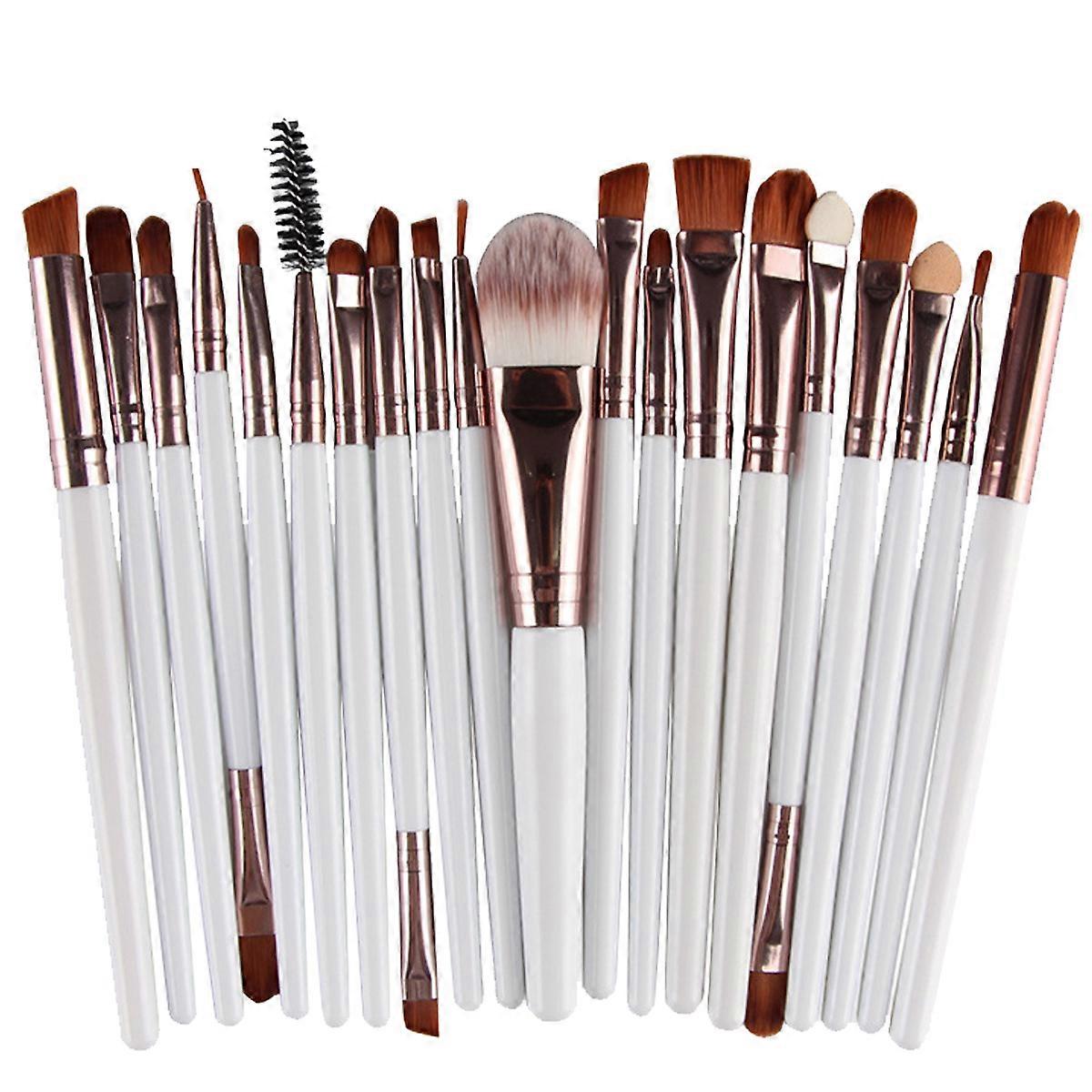 Comprehensive Brush Type Set Ideal For Travel And Home Use, 20pcs (Natural-synthetic Fiber Bristles, Non-shedding Brushes)