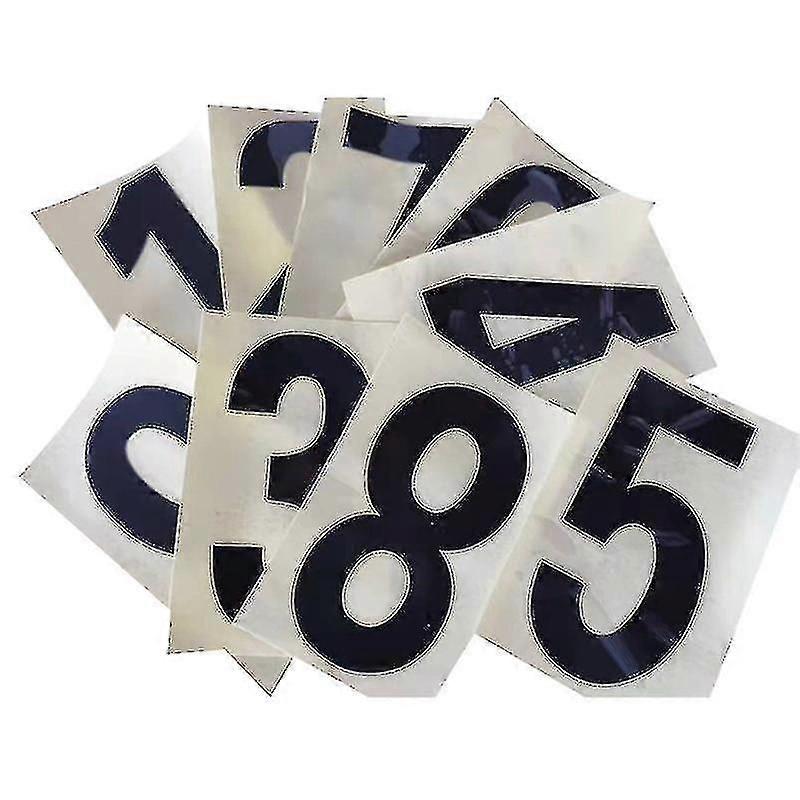 20pcs Waterproof Reflective Sticker Numbers 0-9